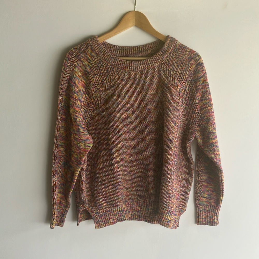 GAP Multicolored Crew Neck Sweater Relaxed Fit